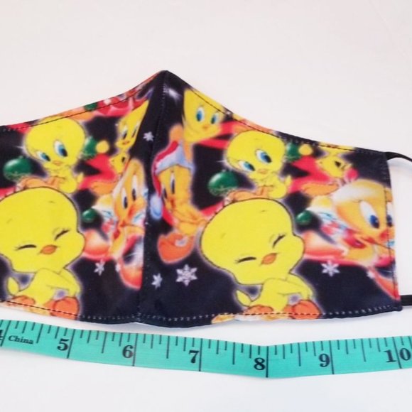 3x custom face mask Tweety canary bird wb cartoon - Picture 13 of 15